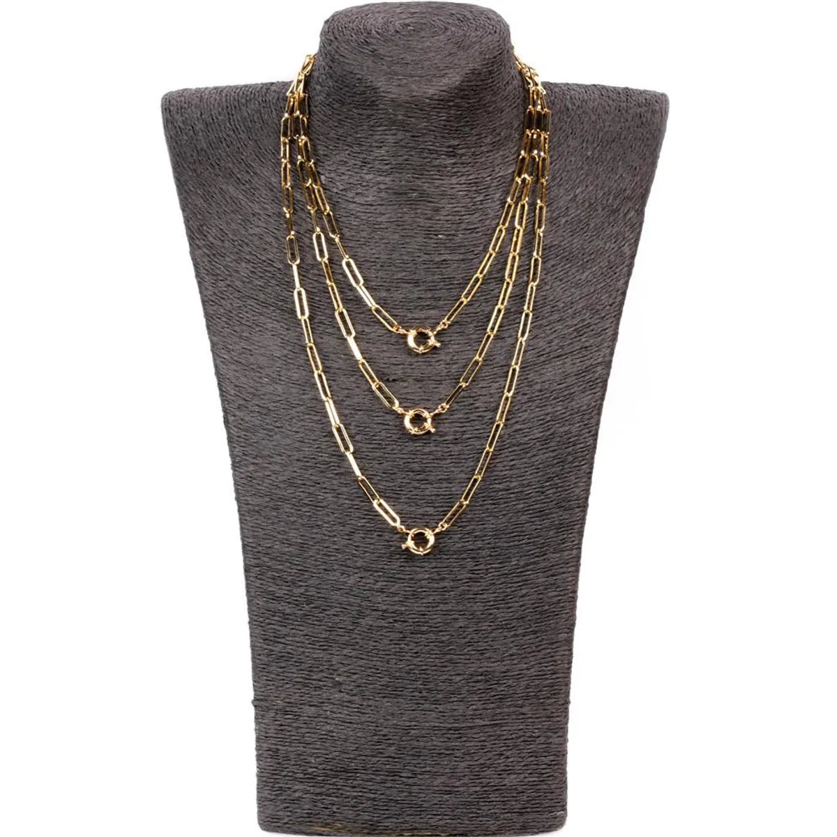 Necklaces For Full Collars-Copper Fashion Geometric Plating Necklace