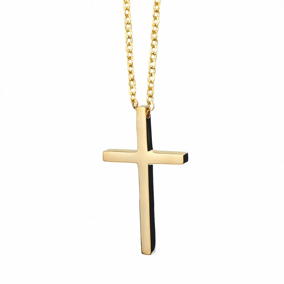 Necklaces For Small Frames-Wholesale Jewelry Cross Pendant Titanium Steel Necklace Gooddiy