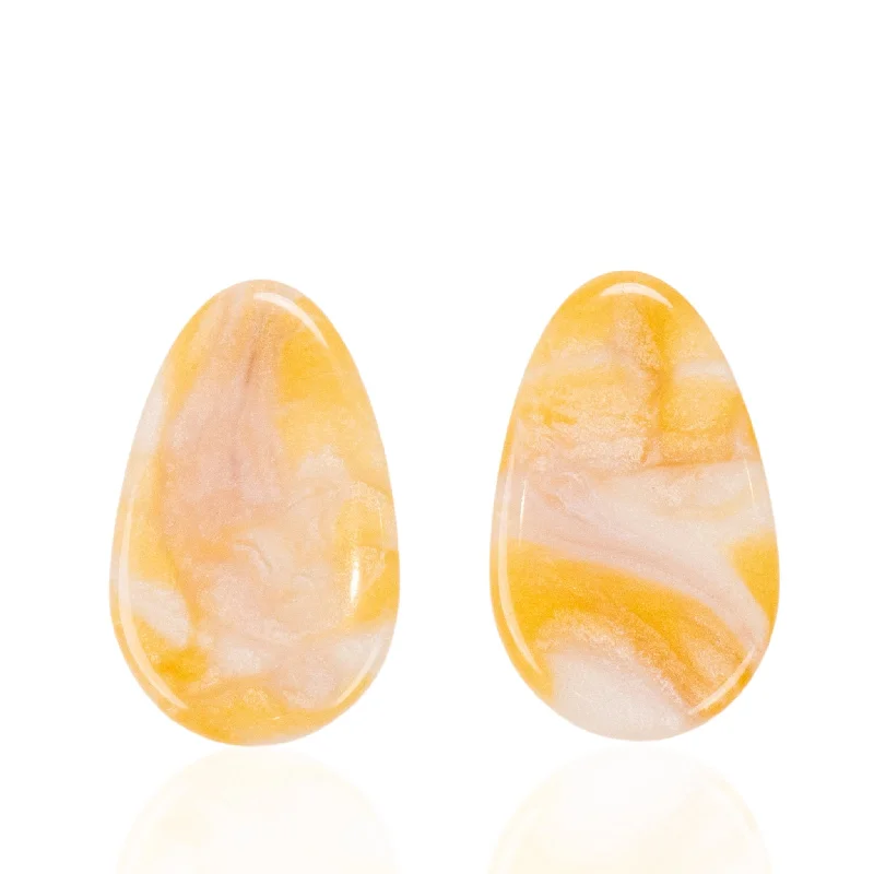 Best Take Earrings-Marisol Teardrop Earrings - Yellow / Ivory