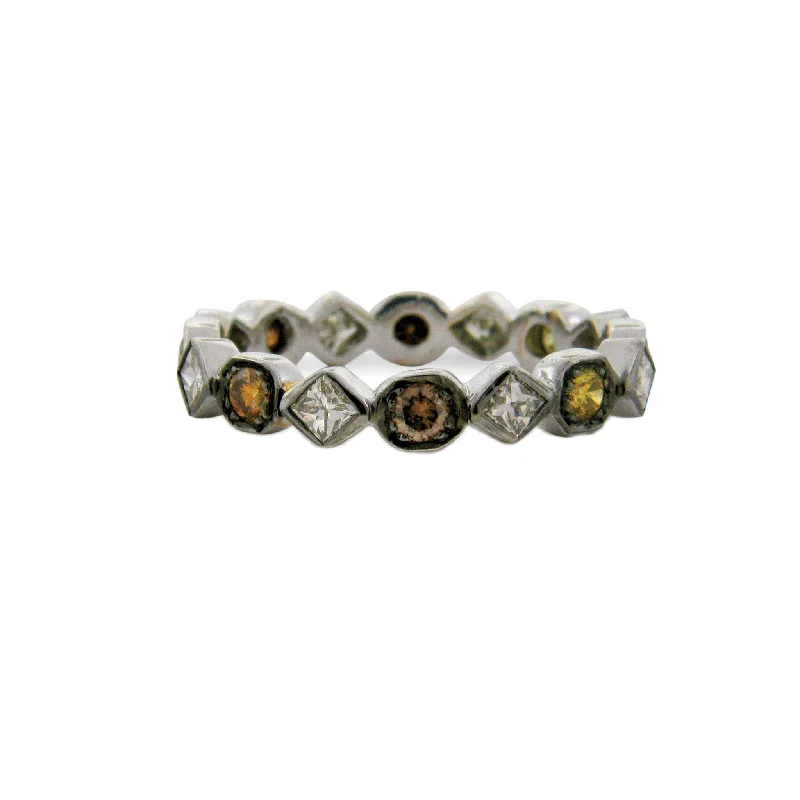 Rings For Solo Gleam-Art Deco Multi-Color Diamond Band