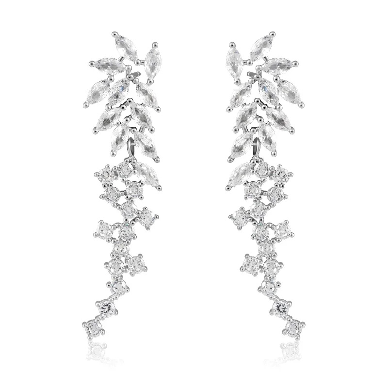 Earrings For Big Crowds-Violetta CZ Earring