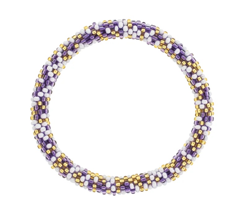 Best Quiet Bracelets-Game Day Roll-On® Bracelet <br> Purple & Gold Speckled