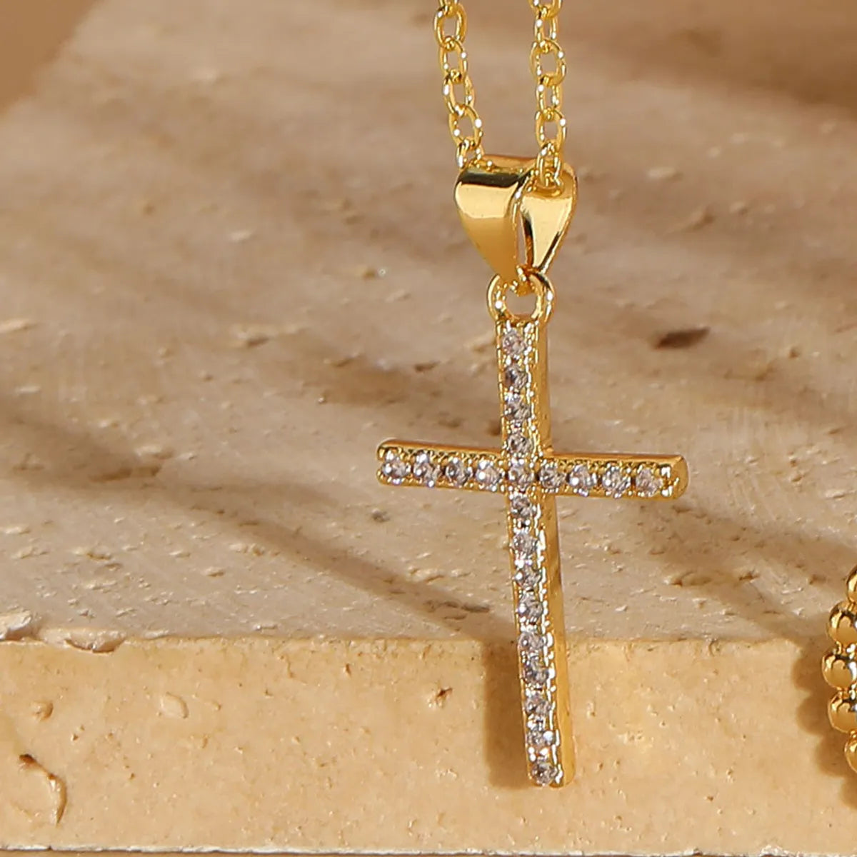 White Zircon Cross