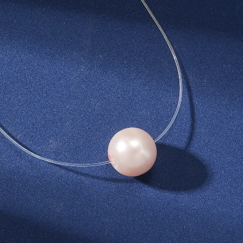 D Simple Pearl Necklace