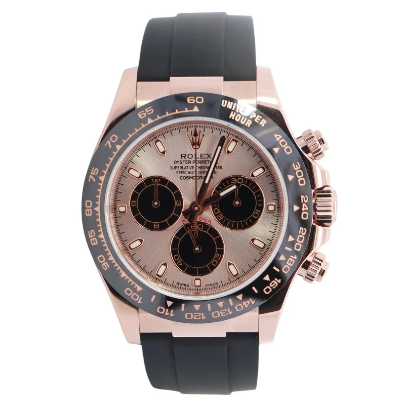 Watches For Punk Flair-Watches For Edgy Looks-Rolex Daytona 40mm Pink Dial Watch Ref# 116515LN