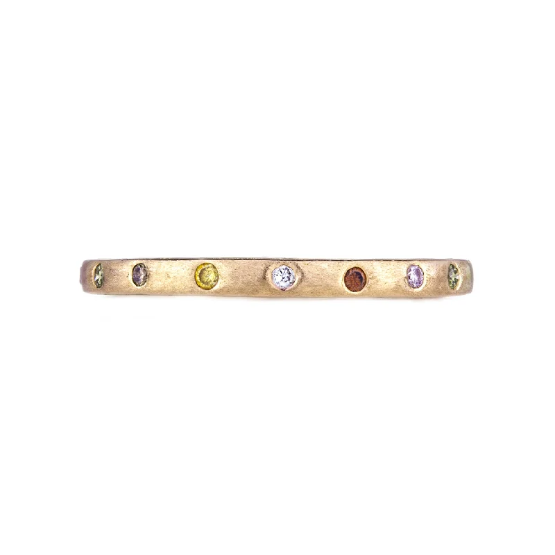 Best Zesty Rings-Dunes Narrow Multi-Color Diamond Band