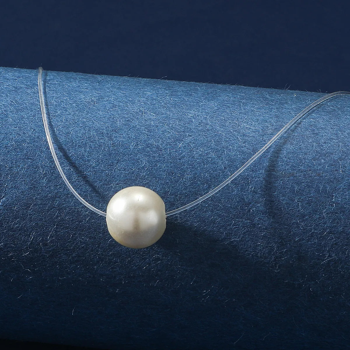 Necklaces For Full Nights-Simple Style Solid Color Artificial Pearl Resin Women's Necklace