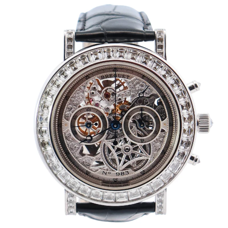 Watches For Thick Rings-Watches For Layered Rings-Breguet Classique 40mm Skeleton Dial Watch Ref# 5238BB/10/9V6.DD00