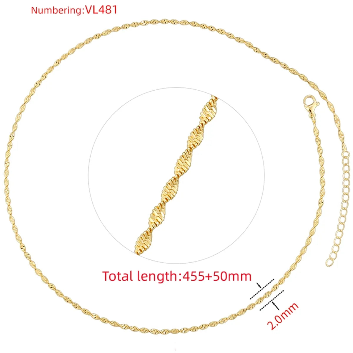 Vl481 Gold Necklace