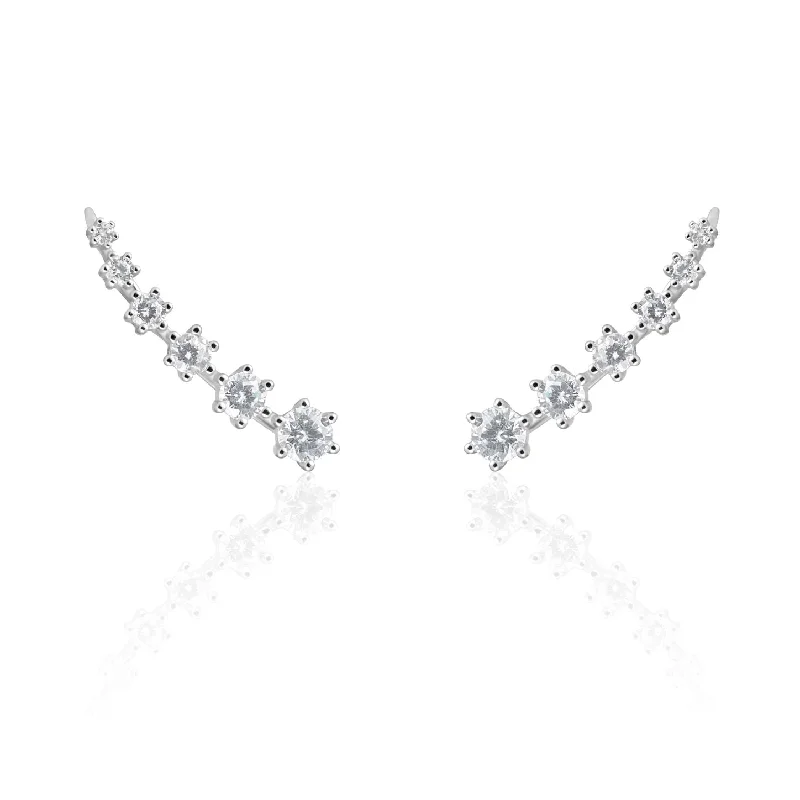 Earrings For Dry Glow-Celina CZ Bar Earring