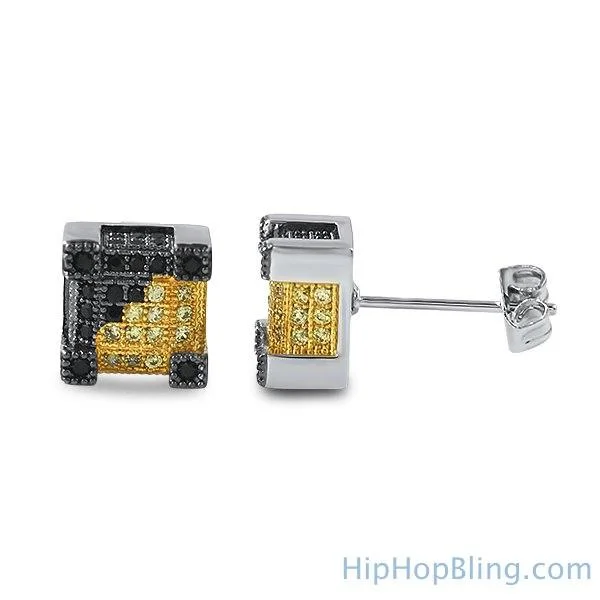 Hardy Earrings For Wear-Multicolor Iced Out CZ Micro Pave Earrings