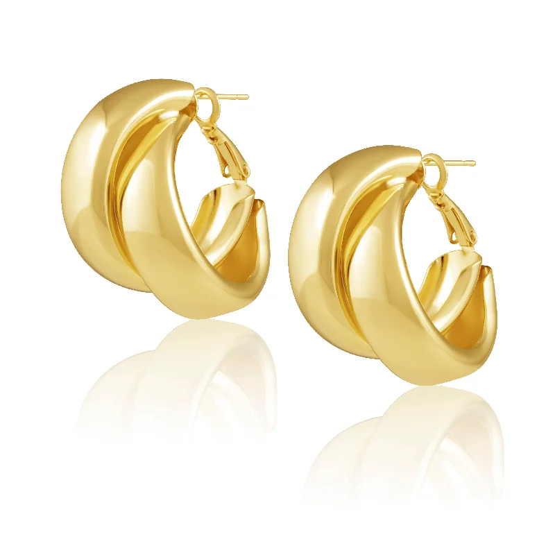 Pure Earrings For Feel-Whitney Hoops