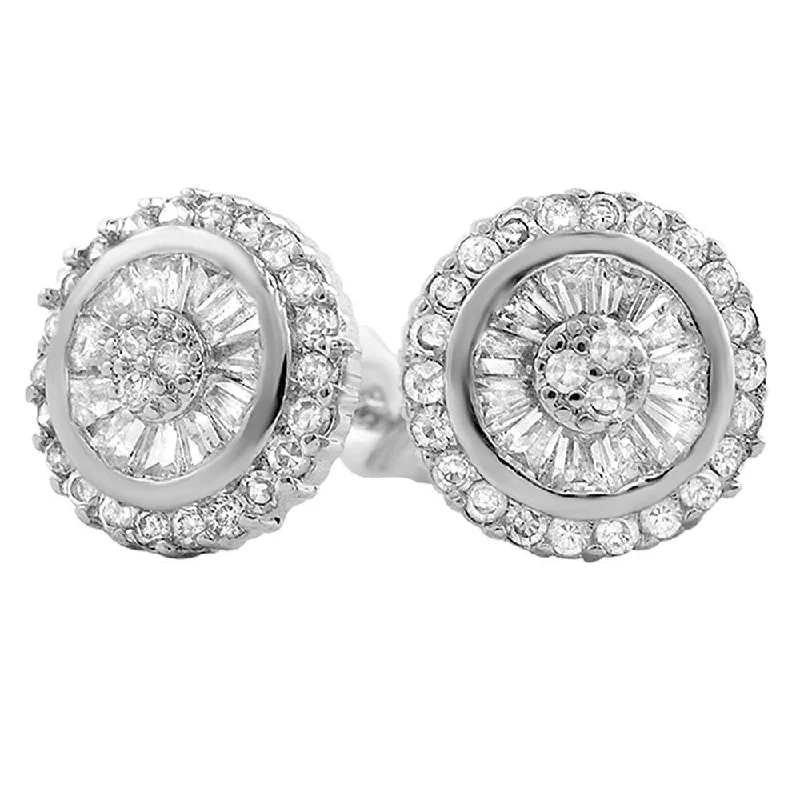 Earrings Deal Finds-Baguette Radiant CZ Bling Bling Earrings