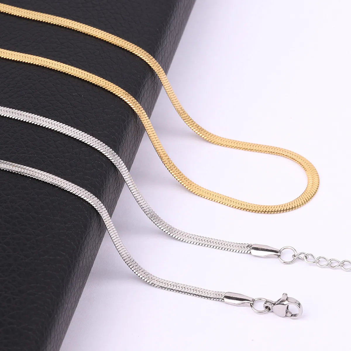 Steal Necklaces For Bargains-Titanium Steel Casual Hip-Hop Geometric Plating Necklace