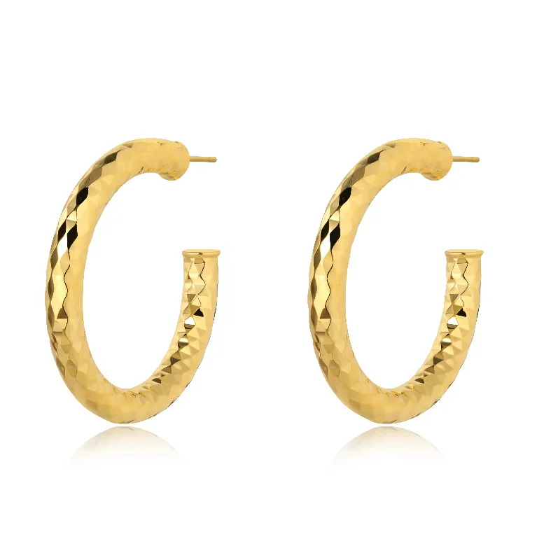 Best Deep Earrings-Madisen Hoop 40mm