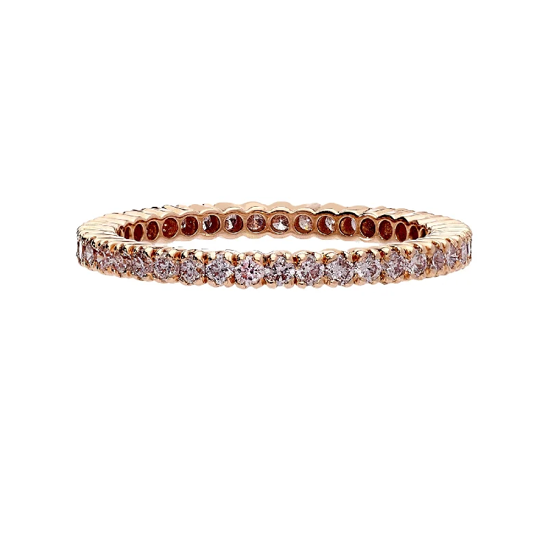 Best Opulent Rings-Prong Pink Diamond Band