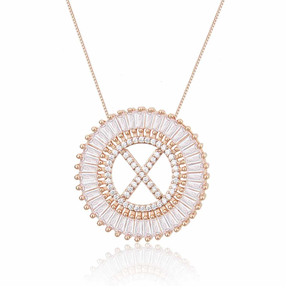 Rose Gold Plated X