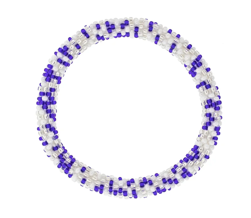 Bracelets For Scorching Shine-Game Day Roll-On® Bracelet <br> Blue & White Speckled