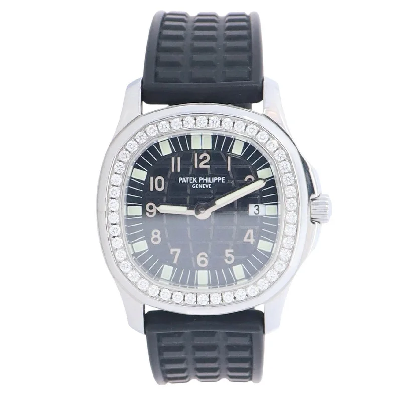 Watches For Dense Wear-Watches For Constant Wear-Patek Philippe Aquanaut 28mm Black Dial Watch Ref# 4961A-001