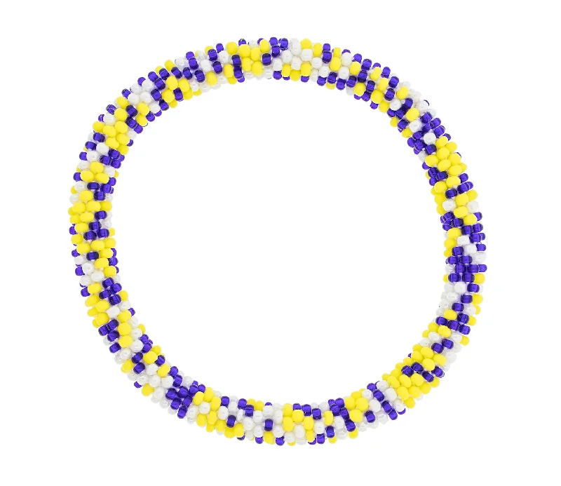 Bracelets For Sunny Glow-Game Day Roll-On® Bracelet <br> Yellow & Navy Speckled