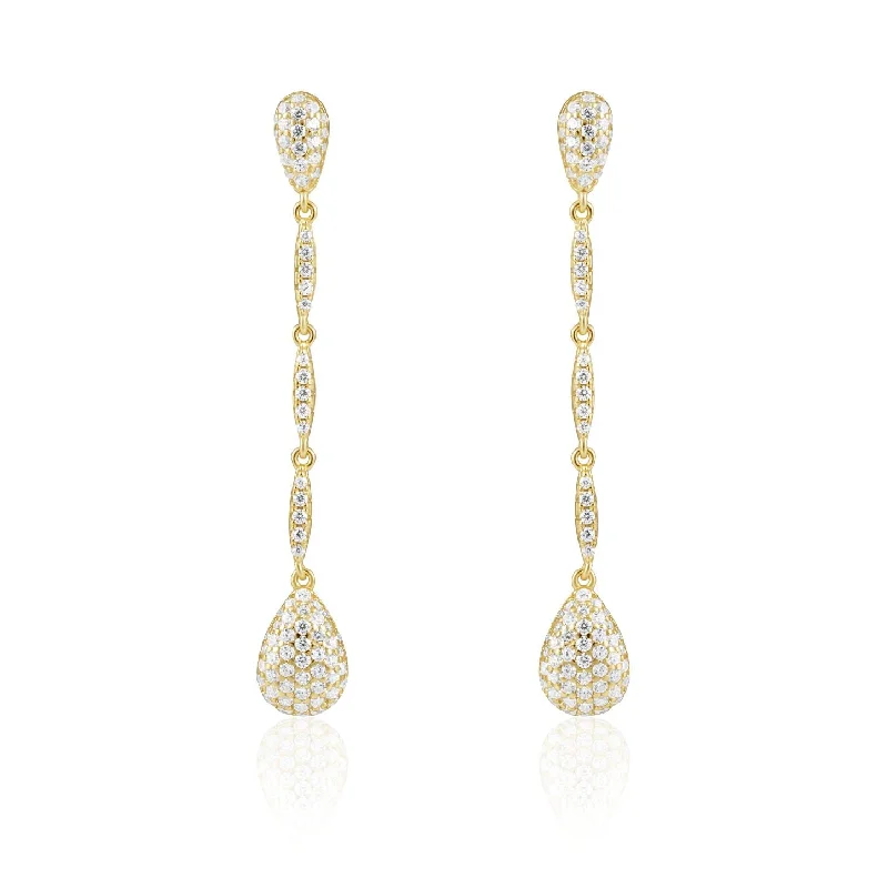 Earrings Scale Tips-Alina CZ Drop Earring