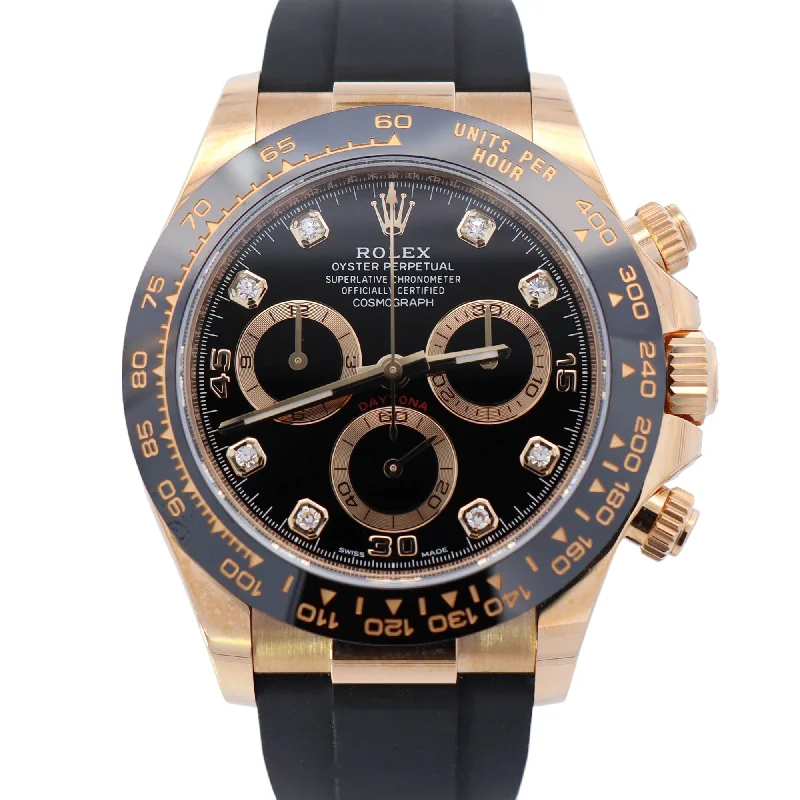 Watches For Ear Accents-Watches For Statement Sets-Rolex Daytona 40mm Black Dial Watch Ref# 116518LN