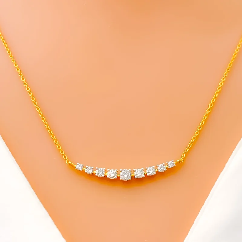 Best Use Necklaces-Luscious Lovely Diamond + 18k Gold Necklace