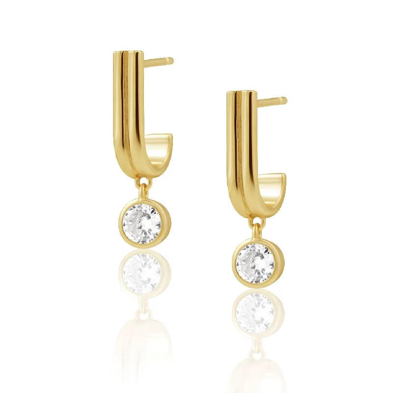 Earrings For Warm Glow-Iris CZ Earring