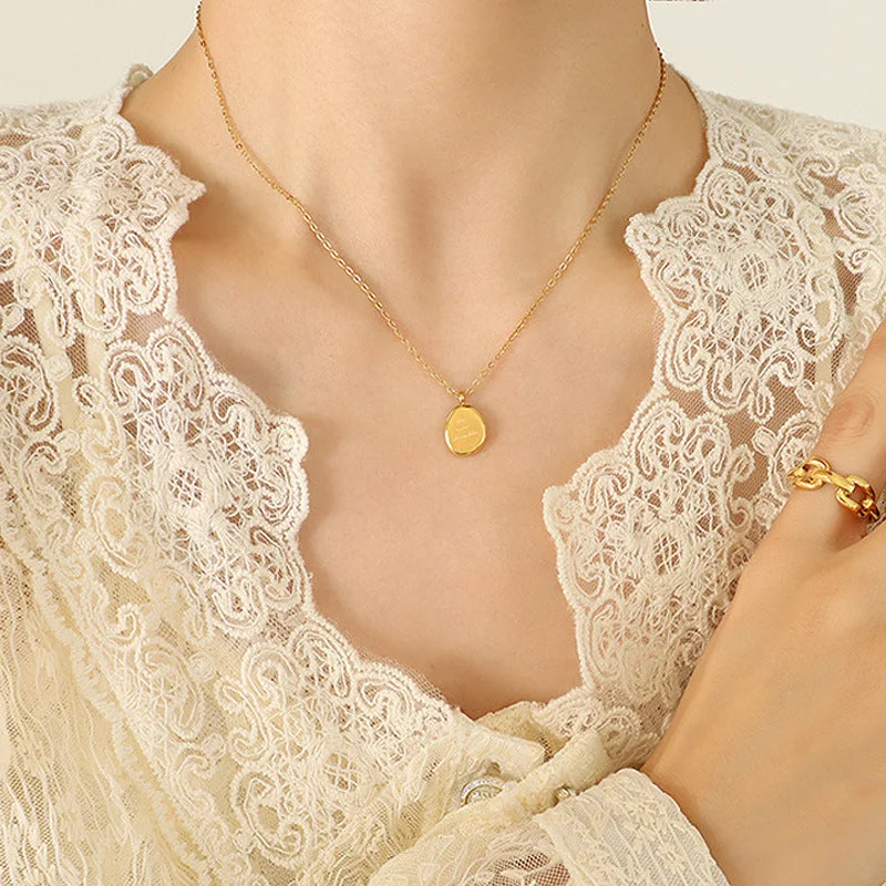 7 Gold# Shaped Necklace