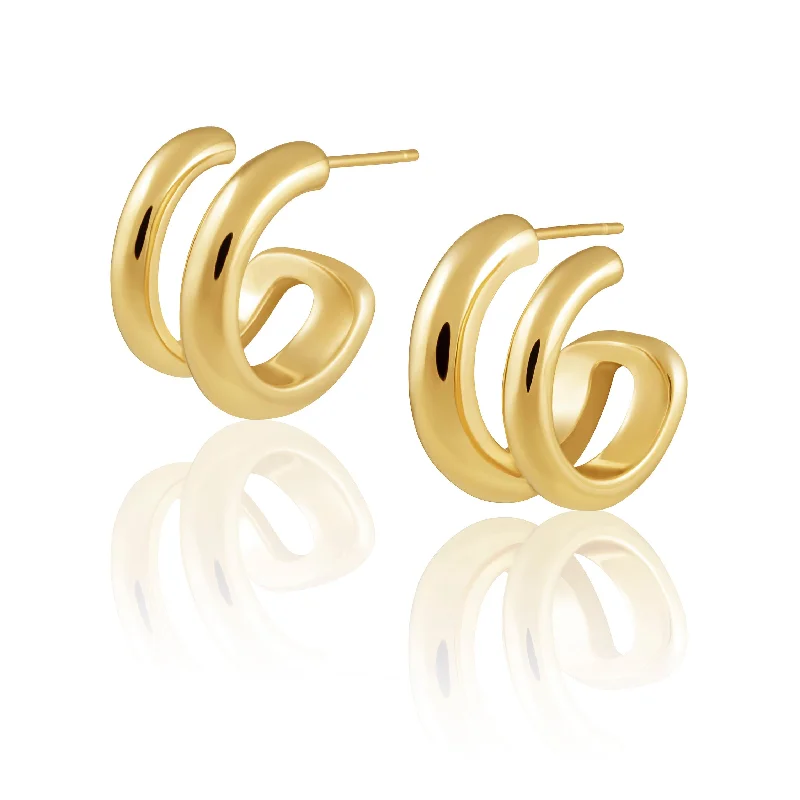 Earrings Grade Hints-Gisela Double Hoop