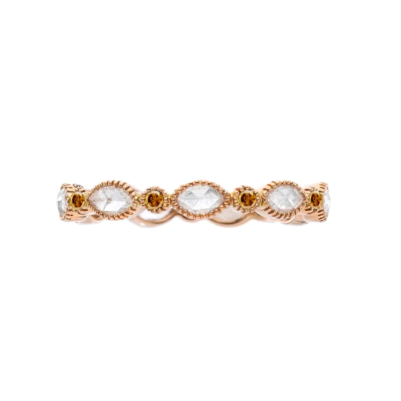 Rings For Study Sessions-Amara Burnt Orange Diamond Band