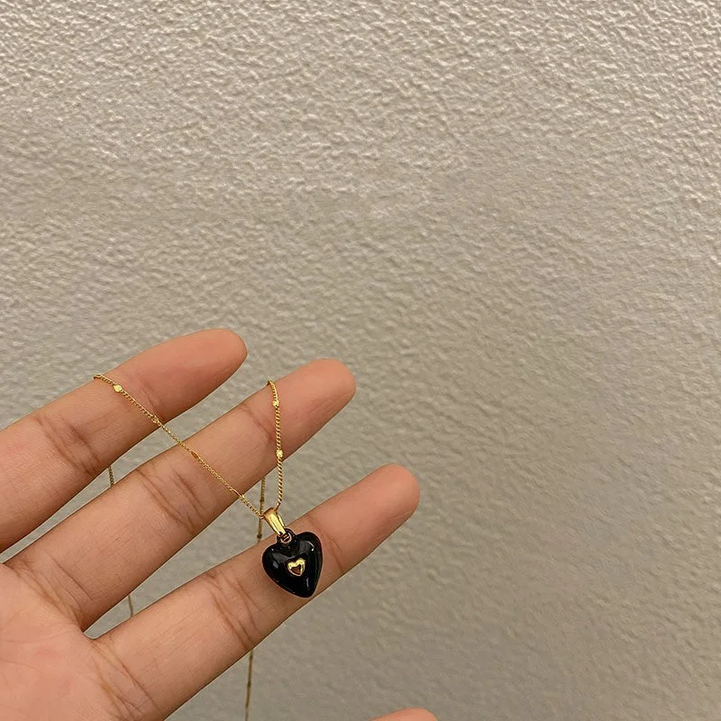 A Black Plated 18K Real Gold