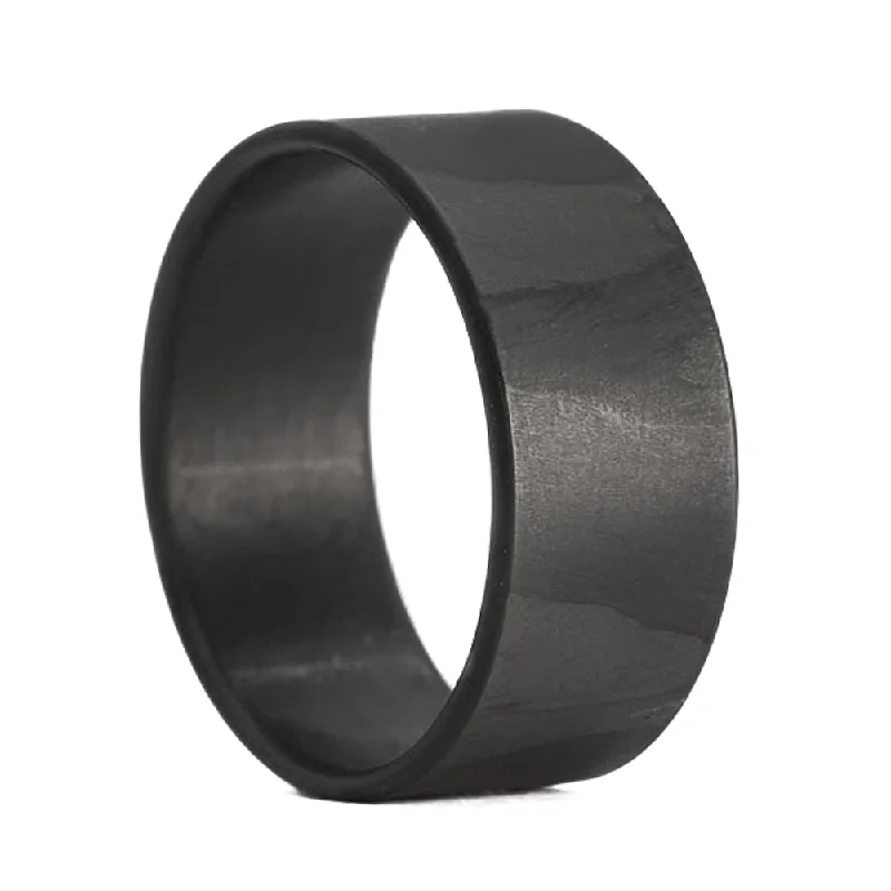 Rings Hunt Strategies-Patterned Carbon Fiber Men's Wedding Band