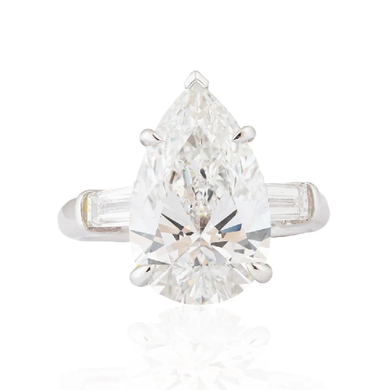 Best Twinkle Rings-Pear Shaped Diamond Ring