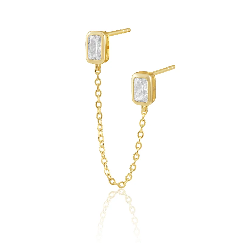 Earrings Use Hints-Charlotte Double Studs