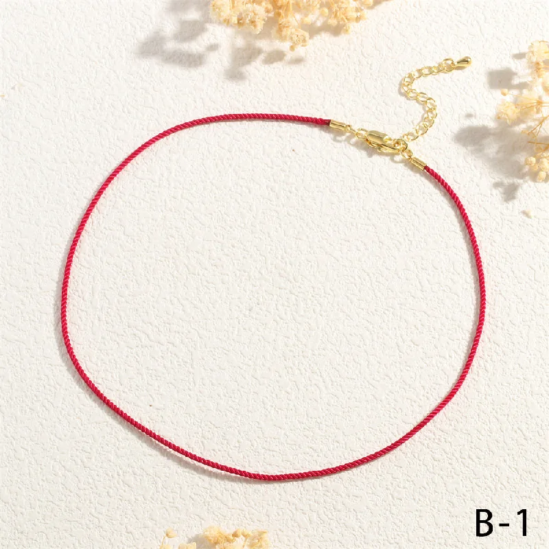 NE2173-Rose-Red, Golden Tail Chain