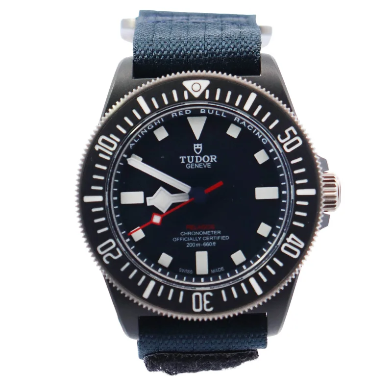 Watches For Tech Features-Watches With Smart Features-Tudor Pelagos FXD 42mm Blue Dial Watch Ref# 25707KN