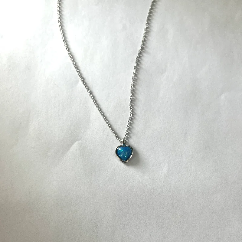 Love Blue Opal (Silver)