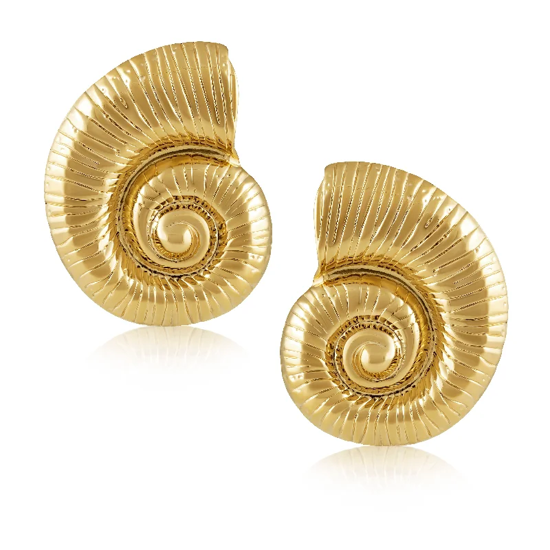 Earrings For Small Ones-Nylah Shell Earring